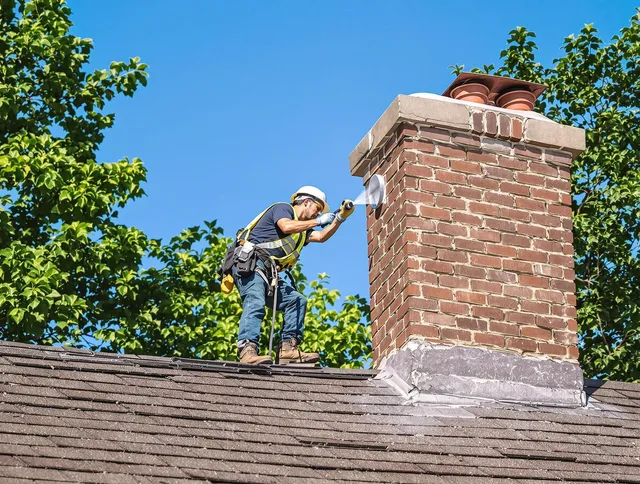 Coventry Chimney Sweep performing an inspection with advanced tools in Coventry, CT
