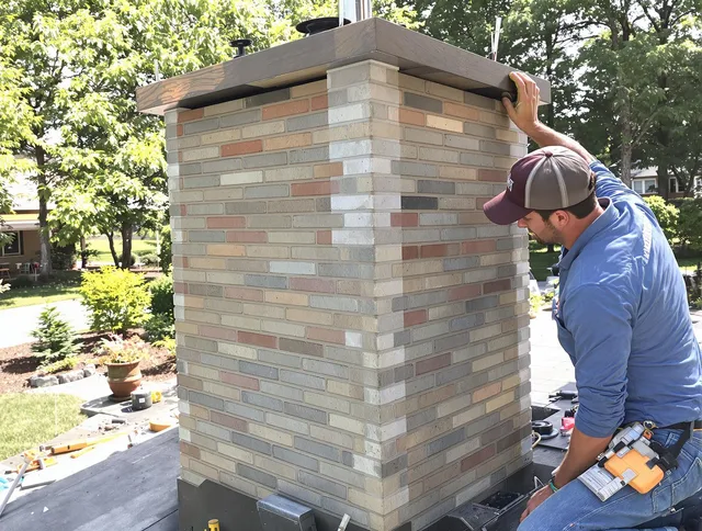 Coventry Chimney Sweep completing a modern chimney remodel in Coventry, CT