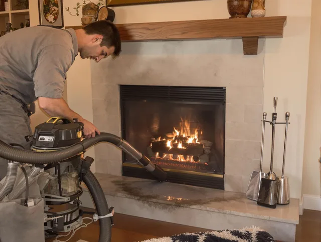 Routine fireplace upkeep by Coventry Chimney Sweep in Coventry, CT