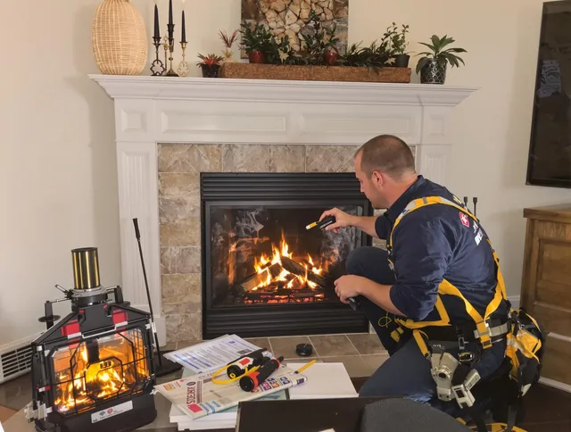 Safety-focused fireplace inspection by Coventry Chimney Sweep in Coventry, CT