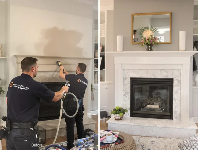 Professional soot removal by Coventry Chimney Sweep team in Coventry, CT